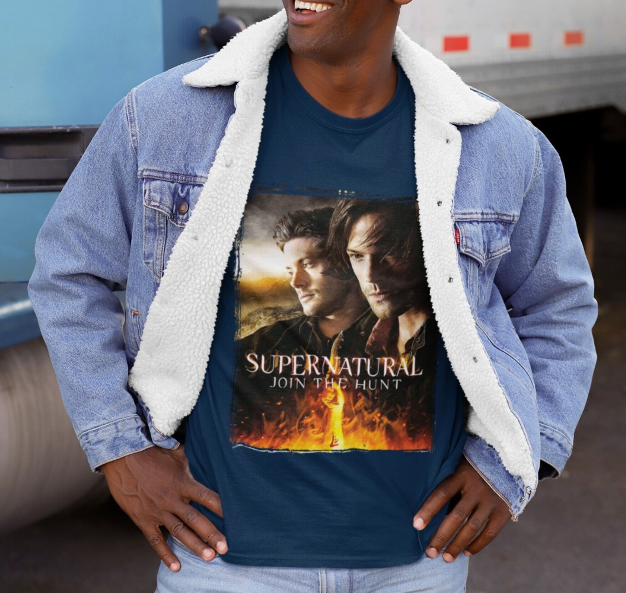 T-shirt Supernatural - Join Hunt Brothers Winchester - Neuf Avec étiquettes - Taille S Beige