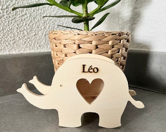 Customizable elephant piggy bank