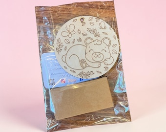 Wooden coloring kit, children's gift