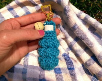 chapstick cozy, lip balm holder, handcrafted chapstick holder