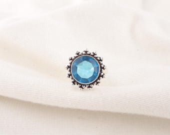 Swiss Blue Topaz Ring,  Handmade 925 Sterling Silver Jewelry Gift For Her