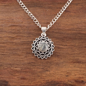 Dendritic Opal Pendant 925 Sterling Silver Pendant Dendritic Opal Gemstone Pendant Handmade Silver Jewelry Opal Pendant For Gifts