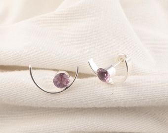 Pink Kunzite Earrings, 925 Sterling Silver Earrings, Pink Kunzite Gemstone Jewelry, Handmade Earrings, Dainty Earrings, Gift for Her