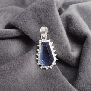 Tanzanite Necklace, Tanzanite Pendant, Tanzanite Gemstone, Dainty Necklace, 925 Sterling Silver Pendant, Crystal Necklace, Gift for Her