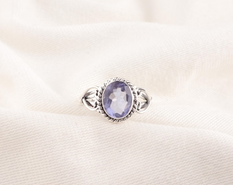 Iolite Ring, Iolite Gemstone Handmade 925 Starling Silver Jewelry