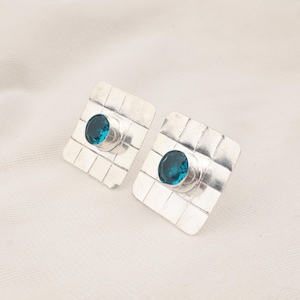 Apatite Earring 925 Sterling Silver Earring Apatite Gemstone Earring Handmade Earring Apatite Jewelry Valentine Day Gift For Her & Mother