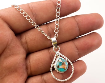 Handmade Spiny Oyster 925 Sterling Silver Pendant