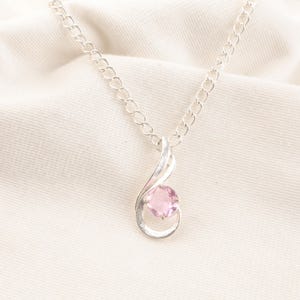 Pink Kunzite Pendant 925 Sterling Silver Pendant Kunzite Gemstone Pendant Handmade Pendant Necklace Kunzite Jewelry Gift For Her