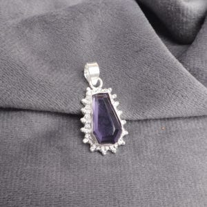 Iolite Pendant 925 Sterling Silver Pendant Iolite Gemstone Pendant Necklace Handmade Jewelry Iolite Jewelry Wedding Gift, Gift For Her