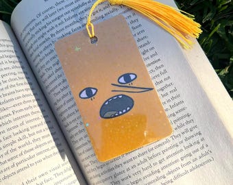 Lemongrab Adventure Time Character Inspired bookmark, Holographic, Laminated