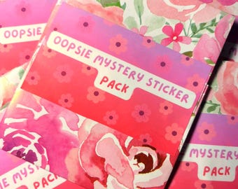 Oopsie Mystery Sticker Pack | 10x mix of Different Stickers.
