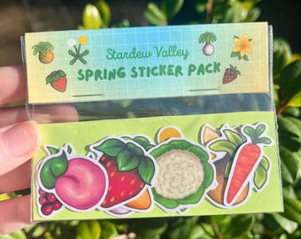 Stardew Valley Spring Sticker Pack | Cottagecore Gamer Stickers | waterproof