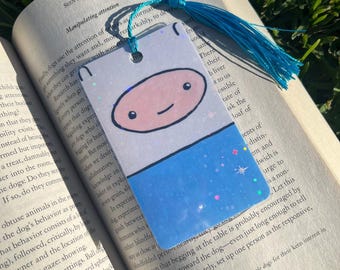 Finn Adventure Time Character Bookmarks | Handmade Cartoon Bookmarks, Holographic
