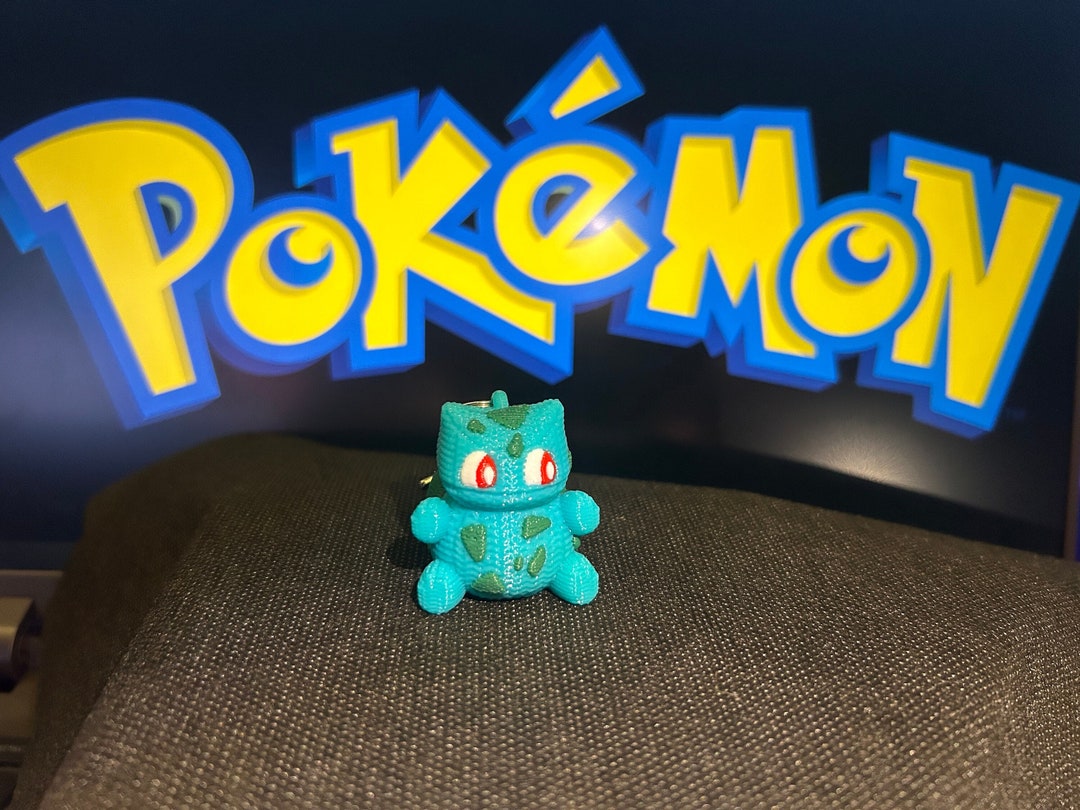 Pokémon Bulbasaur Fan Art 3d Printed Keychain / Backpack Bling ...