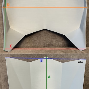 Pu&ograve; includere: Due forme in plastica bianca con misure etichettate "Chest", "Abs", "A", "B", "C" e "D". Le forme sono progettate per essere utilizzate per creare uno stampo per il corpo personalizzato.