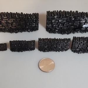 Miniature Walls unpainted 3d printed scenery props