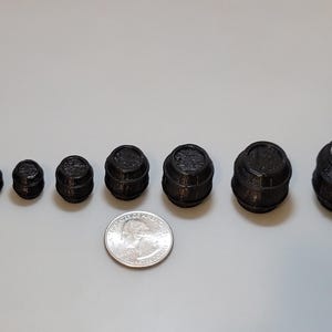 Miniature Unpainted Barrels for Tabletop Gaming – Perfect for Dungeons & Dragons Crafts Dioramas Giant Monkey&#39;s Gifts n More!