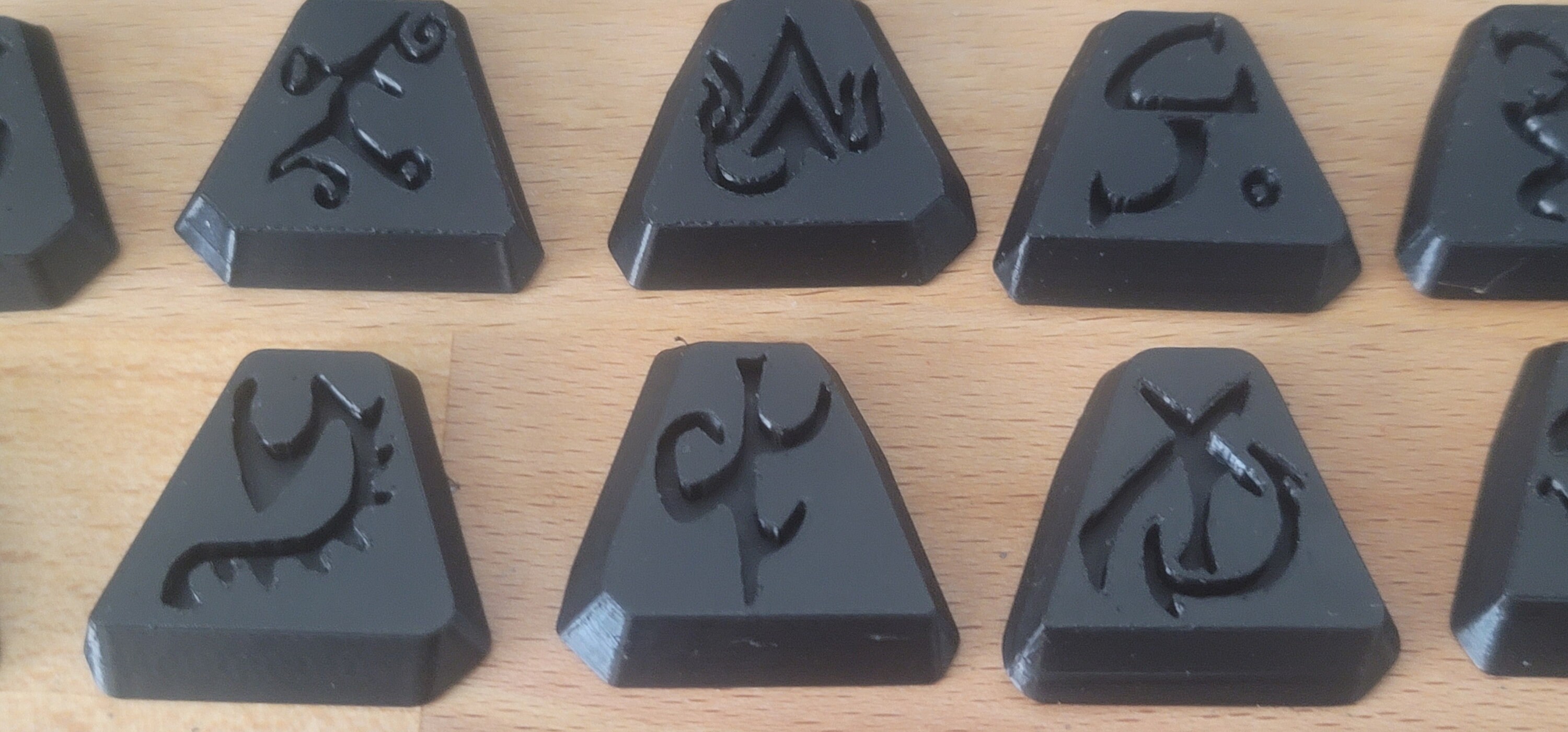 Triangular Runes Diablo Runes Unpainted 3D Printed - Etsy