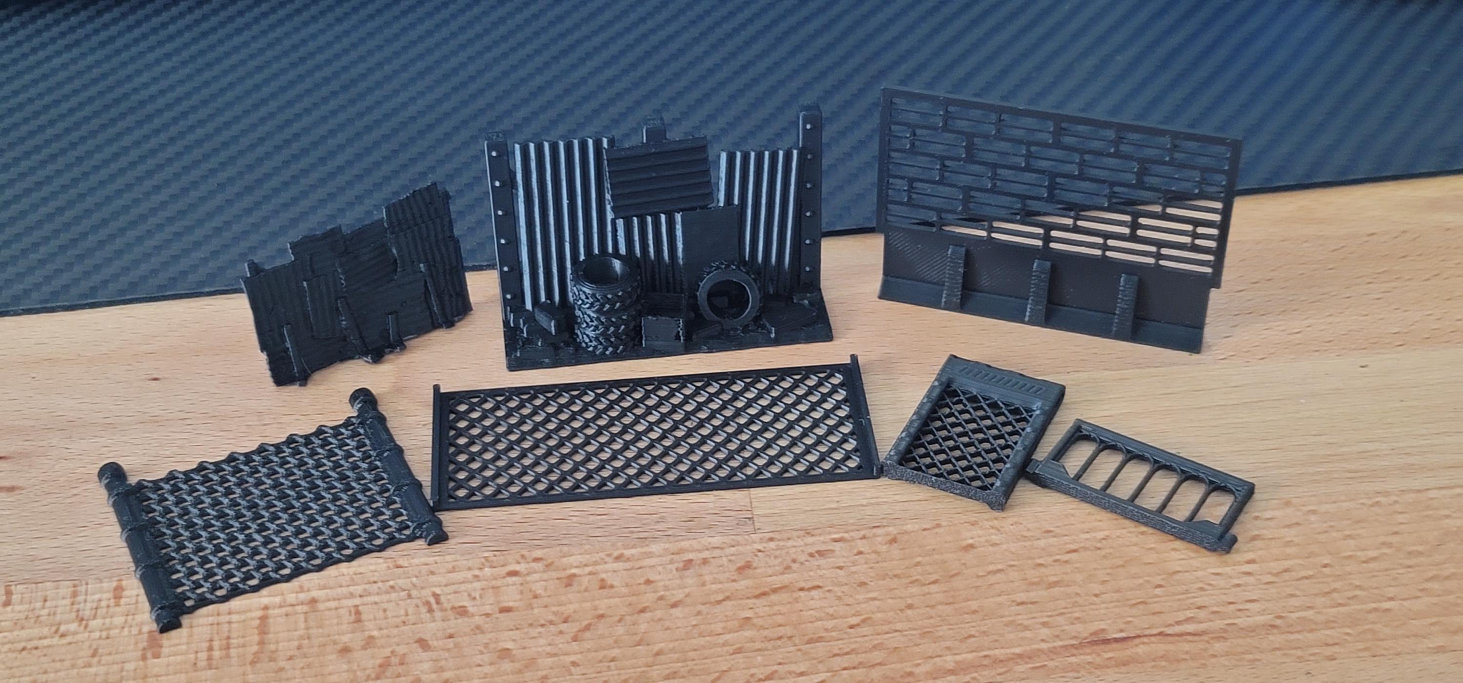 Miniature Walls Unpainted 3d Printed Scenery Props - Etsy