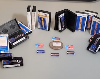 Miniature 1:6 Scale Blockbuster Video VHS + Case, Collectable Nostalgic VHS Rentals (Early Access)