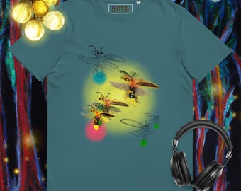 Organic cotton unisex firefly t-shirt