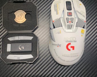 Custom Logitech G903 Gaming Mouse – Gray Gundam Inspired Colorway
