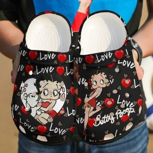 Betty Boop Red Lover Clogs, Betty Boop Fan Gift, Betty Boop Clogs