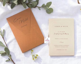 Invitación de boda acrílica: Elegante Quinceañera, Personalizada 2024