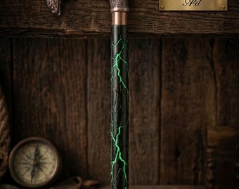 Handmade Brass Handle Walking Cane – Victorian Style Wooden Stick Derby Canes