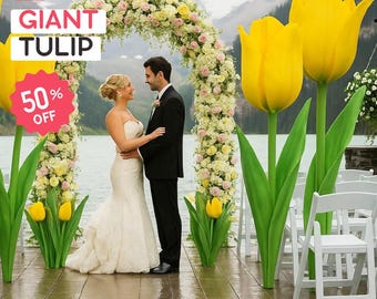 Large Tulip Flower Tutorial and Templates | DIY Giant Flowers for Home Decor, Art Installations, Fashion Displays and Photography Props