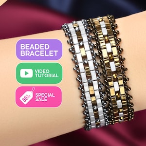 Tutorial de pulsera de media tila con cuentas: videotutorial magistral