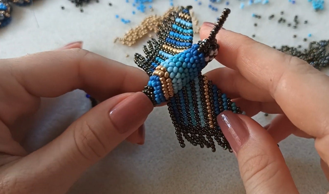 Beaded Hummingbird Tutorial _ Hummingbird Fuse Bead Patterns – EUVA