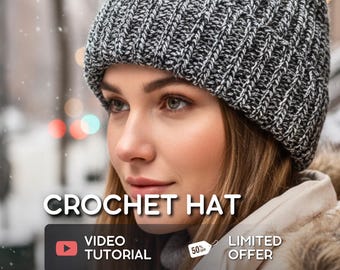 Men's Crochet Beanie Video Tutorial: Easy DIY Project (Digital Download