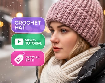 かぎ針編みビーニーのビデオチュートリアル：簡単なステップバイステップガイド