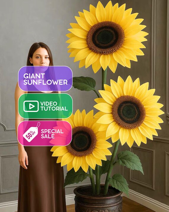 Girasoli di carta di gelso, 3,2 x 3,2 cm, colori misti, fiori di carta con centro marrone, 50 pezzi, ideale per scrapbooking e progetti creativi, fiori di carta di gelso