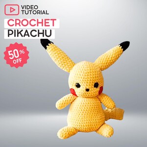 Pikachu Crochet Plush Toy Pattern: DIY Amigurumi (Video Tutorial)