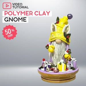Polymer Clay Gnome Sculpting video Tutorial - Gnome Sculpture Patterns • Sculpting Pattern • DIY Sculpture • Digital download