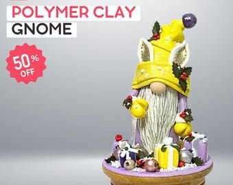 Polymer Clay Gnome Sculpting video Tutorial - Gnome Sculpture Patterns • Sculpting Pattern • DIY Sculpture • Digital download