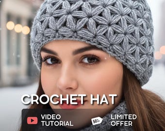 Crochet Hat Video Tutorial: Beginner-Friendly Beanie & Cap Masterclass (PDF Link Included)