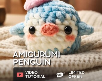 Amigurumi Penguin Crochet Tutorial: Beginner-Friendly Video Guide (PDF Pattern