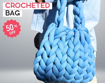 Crocheted Bag Pattern Video Tutorial - Crochet Patterns • Crocheted Bag • Mesh Bag • Fashion Pattern • Digital Download