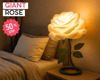 Giant Rose Floor Lamp Tutorial | DIY Handmade Floral Lighting for Unique Home Interiors, Wedding Decor and Event Styling