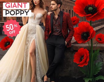 DIY Giant Poppy Flower Tutorial: Elegant Decor (Video + Templates)