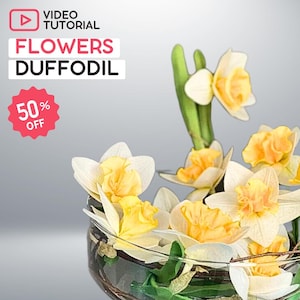 DIY Eva Foam Daffodil Tutorial: Video & Printable Templates