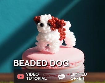 Beaded Dog Video Tutorial: Seed Bead Pattern (Digital Download)