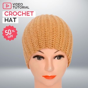 Chic Crochet Beanie Masterclass. Create Your Own Stylish Hat with Easy Video Tutorial and Pattern Guide for Beginners!