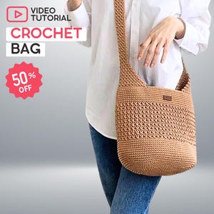 Jute Crochet Bag Pattern video tutorial — Crochet rope woven Bag • Reusable Grocery Bag • Zero Waste • Accessory • Handmade
