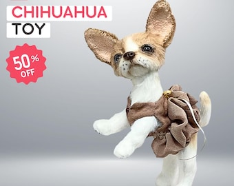 Pdf realistisch speelgoed chihuahua en videotutorial: hondenspeelgoed met pluizige vacht • Naaipatroon • Knuffeldier • Direct downloaden • Dierenpop