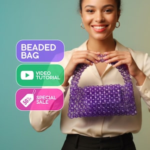 Beaded Bag Video Tutorial: Seed Bead Pattern (Digital Download)