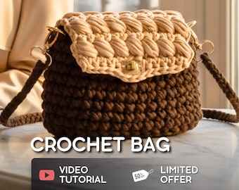 Crochet Clutch Bag Video Tutorial: Beginner-Friendly Yarn Patterns (PDF Link Included)